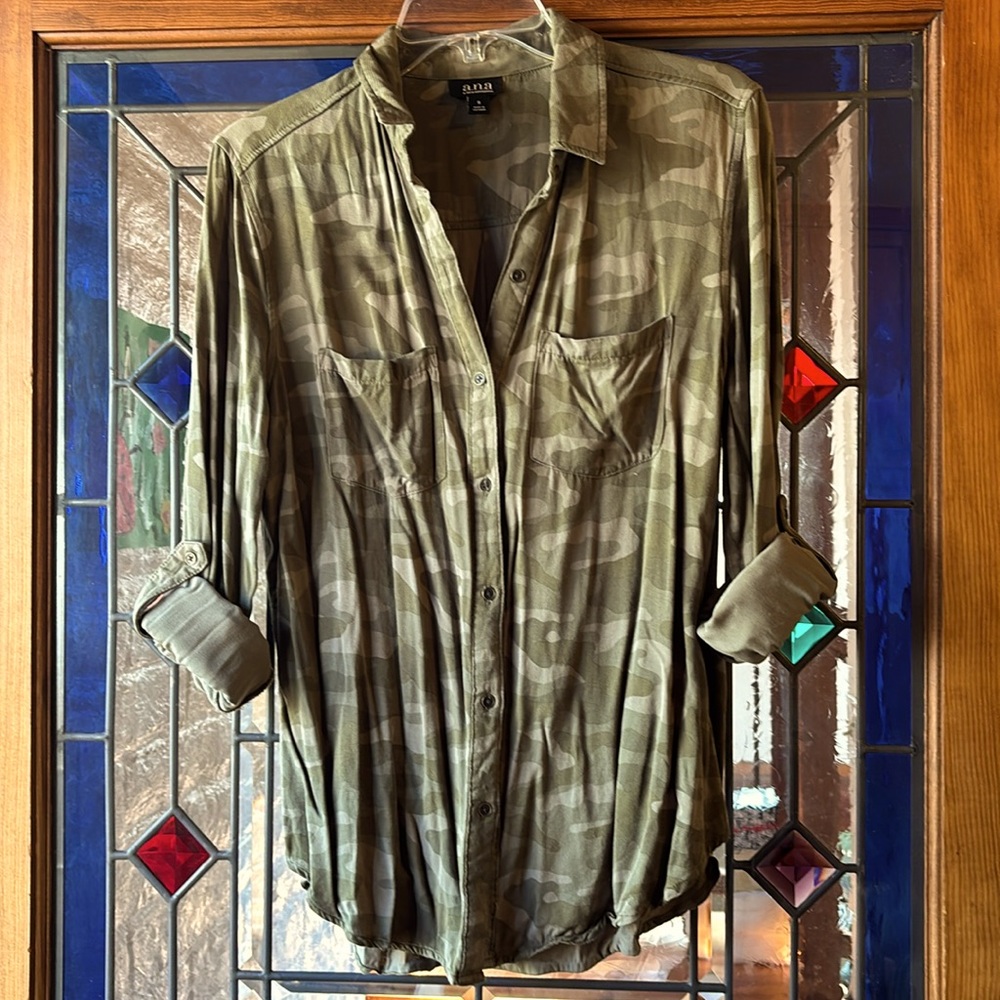 Camouflage blouse.